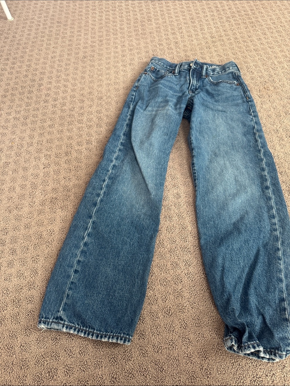 GAP Men's Blue Relaxed Straight-Leg Jeans